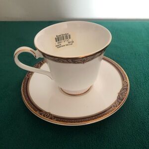 FOUR vintage Royal Doulton Tennyson footed cup and Saucer Sets LOT